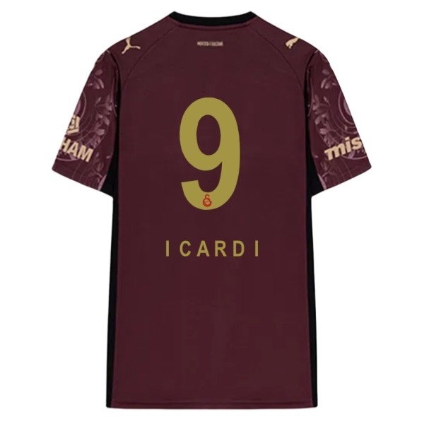 Galatasaray Mauro Icardi #9 Tredjetröja 2025/26 Herr Kortärmad Fotbollströja Galatasaray Mauro Icardi #9 Tredjetröja 2025/26 Herr Kortärmad Fotbollströja