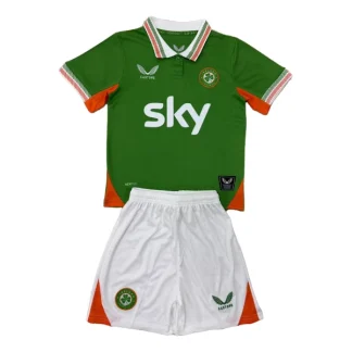 Irland 2025/26 Hemmaställ Barn – Kortärmad Fotbollströja med Shorts