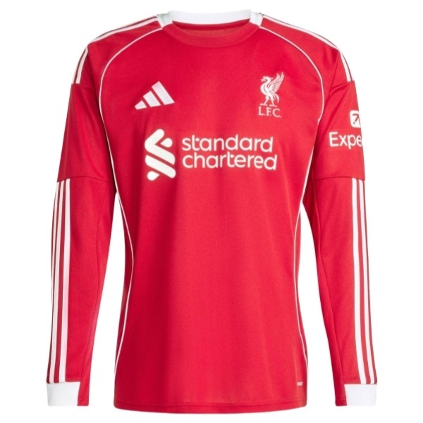 Liverpool 2025/26 Hemmatröja Långärmad Herr Fotbollströja 1 Liverpool 2025/26 Hemmatröja Långärmad Herr Fotbollströja