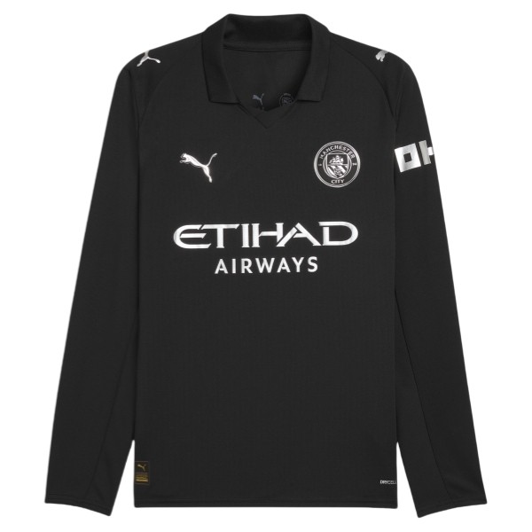 Manchester City Erling Haaland #9 Bortatröja 2025/26 Långärmad Fotbollströja