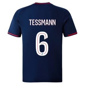 Olympique Lyonnais Tanner Tessmann #6 Bortatröja 2025/26 Herr Kortärmad Fotbollströja