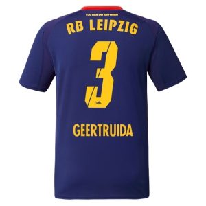 RB Leipzig Lutsharel Geertruida #3 Bortatröja 2025/26 Herr Kortärmad Fotbollströja