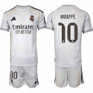 Real Madrid Kylian Mbappé #10 Hemmaställ 2025/26 Herr Fotbollströja med Shorts