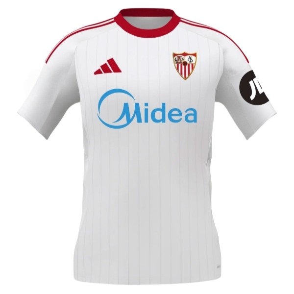 Sevilla FC Juanlu Sánchez #26 Hemmatröja 2025/26 Herr Kortärmad Fotbollströja 2 Sevilla FC 2025/26 Hemmatröja Herr Kortärmad Fotbollströja