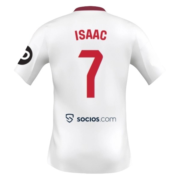 Sevilla FC Isaac Romero #7 Hemmatröja 2025/26 Herr Kortärmad Fotbollströja 1 Sevilla FC Isaac Romero #7 Hemmatröja 2025/26 Herr Kortärmad Fotbollströja