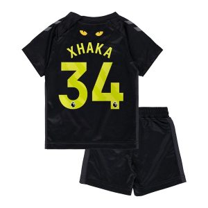 Sunderland AFC Granit Xhaka #34 Barn Tredjetröja 2025/26 – Kortärmad Fotbollströja med Shorts