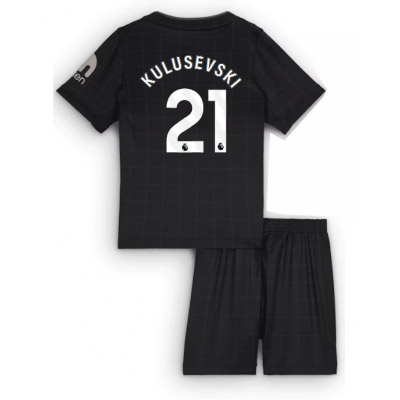 Tottenham Hotspur Dejan Kulusevski #21 Bortatröja 2025/26 Barn – Kortärmad Fotbollströja med Shorts 1 Tottenham Hotspur Dejan Kulusevski #21 Bortatröja 2025/26 Barn – Kortärmad Fotbollströja med Shorts