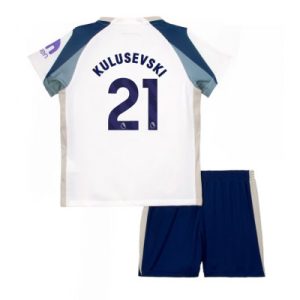 Tottenham Hotspur Dejan Kulusevski #21 Hemmatröja 2025/26 Barn – Kortärmad Fotbollströja med Shorts