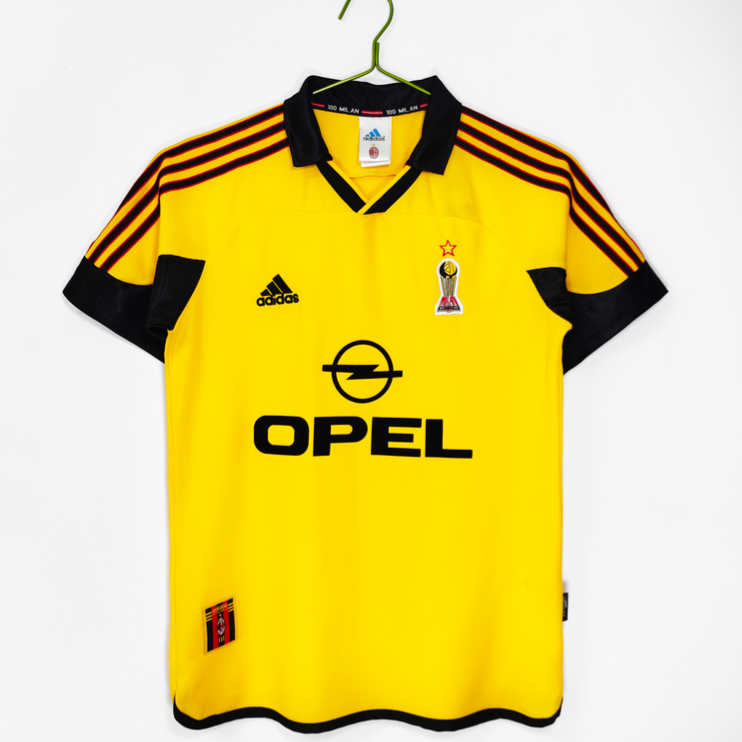 AC Milan Retro Bortatröja 1999/00 – Klassisk Gul Fotbollströja 1 AC Milan Retro Bortatröja 1999/00 – Klassisk Gul Fotbollströja