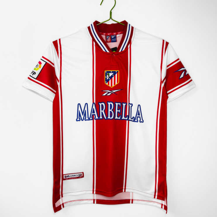 Atlético Madrid Retro Hemmatröja 1999/00 – Klassisk Fotbollströja 1 Atlético Madrid Retro Hemmatröja 1999/00 – Klassisk Fotbollströja
