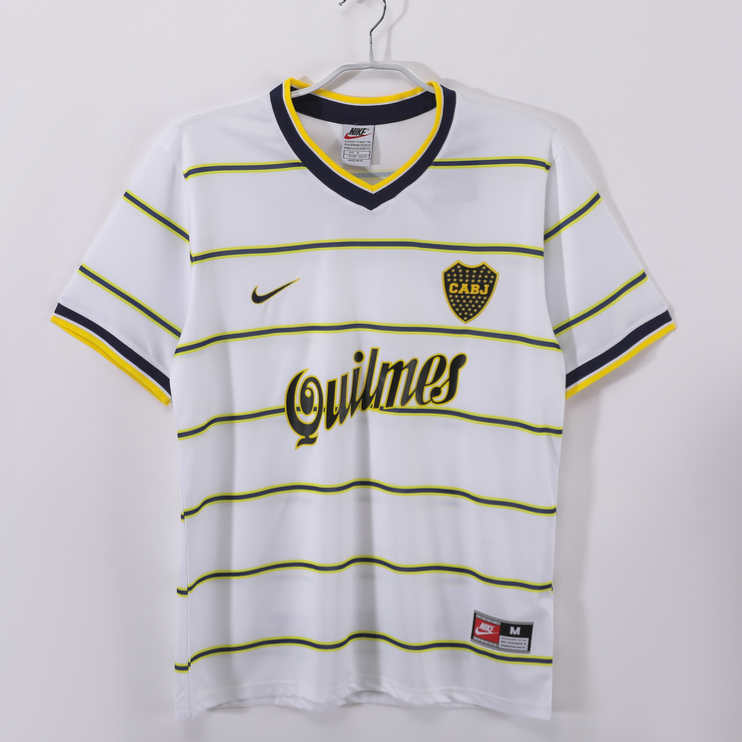 Boca Juniors 1999 Retro Bortatröja – Klassisk Vit Fotbollströja 1 Boca Juniors 1999 Retro Bortatröja – Klassisk Vit Fotbollströja