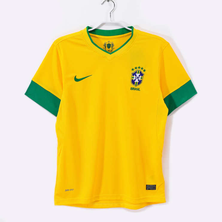 Brasilien 2012/13 Retro Hemmatröja – Klassisk Gul Fotbollströja 1 Brasilien 2012/13 Retro Hemmatröja – Klassisk Gul Fotbollströja