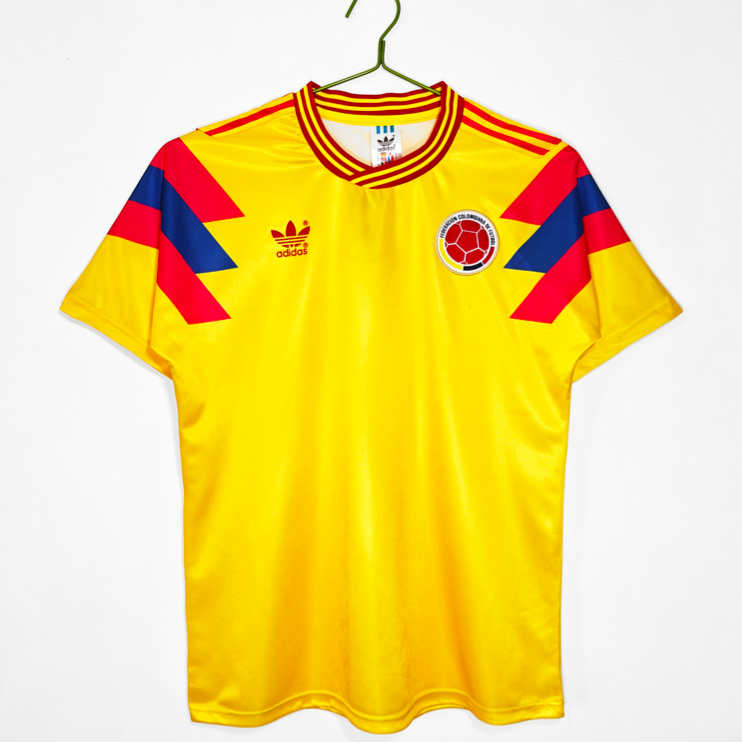 Colombia VM 1990 Retro Hemmatröja Klassisk Fotbollströja 1 Colombia 1990 Retro Hemmatröja Klassisk Fotbollströja