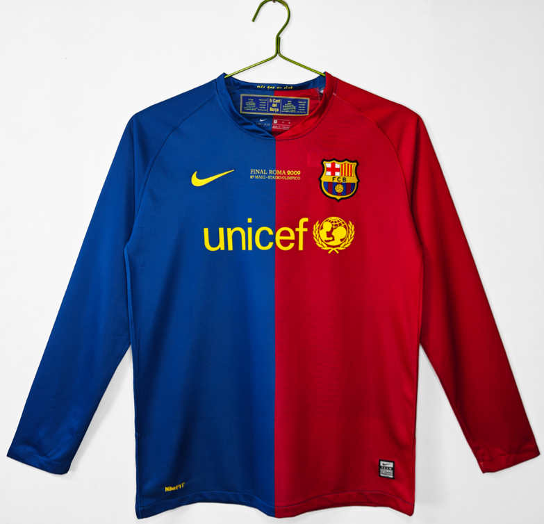 FC Barcelona Retro Hemmatröja 2008/09 – Klassisk Långärmad Fotbollströja 1 FC Barcelona Retro Hemmatröja 2008/09 – Klassisk Långärmad Fotbollströja