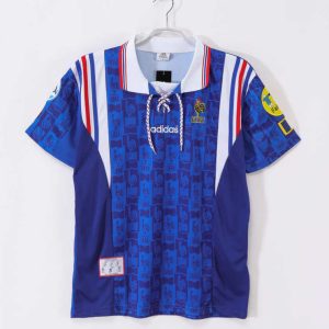 Frankrike 1996 Retro Hemmatröja – Klassisk Fotbollströja