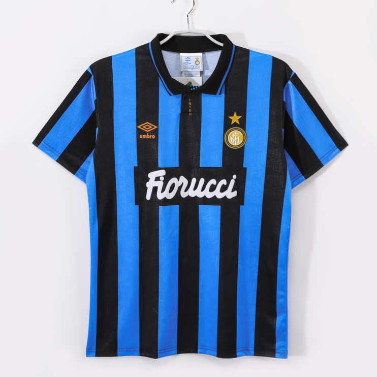 Inter Milan 1992/94 Retro Hemmatröja – Klassisk Fotbollströja 1 Inter Milan 1992/94 Retro Hemmatröja – Klassisk Fotbollströja