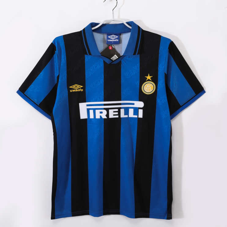 Inter Milan 1995/96 Retro Hemmatröja – Klassisk Fotbollströja 1 Inter Milan 1995/96 Retro Hemmatröja – Klassisk Fotbollströja
