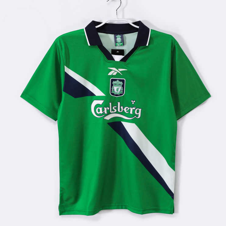 Liverpool 1999/00 Retro Bortatröja – Klassisk Grön Fotbollströja 1 Liverpool 1999/00 Retro Bortatröja – Klassisk Grön Fotbollströja