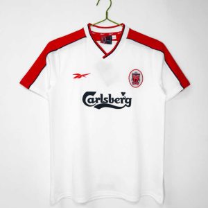 Liverpool Retro Bortatröja 1998 – Klassisk Vit/Röd Fotbollströja