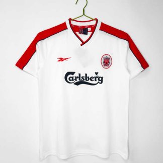 Liverpool Retro Bortatröja 1998 – Klassisk Vit/Röd Fotbollströja