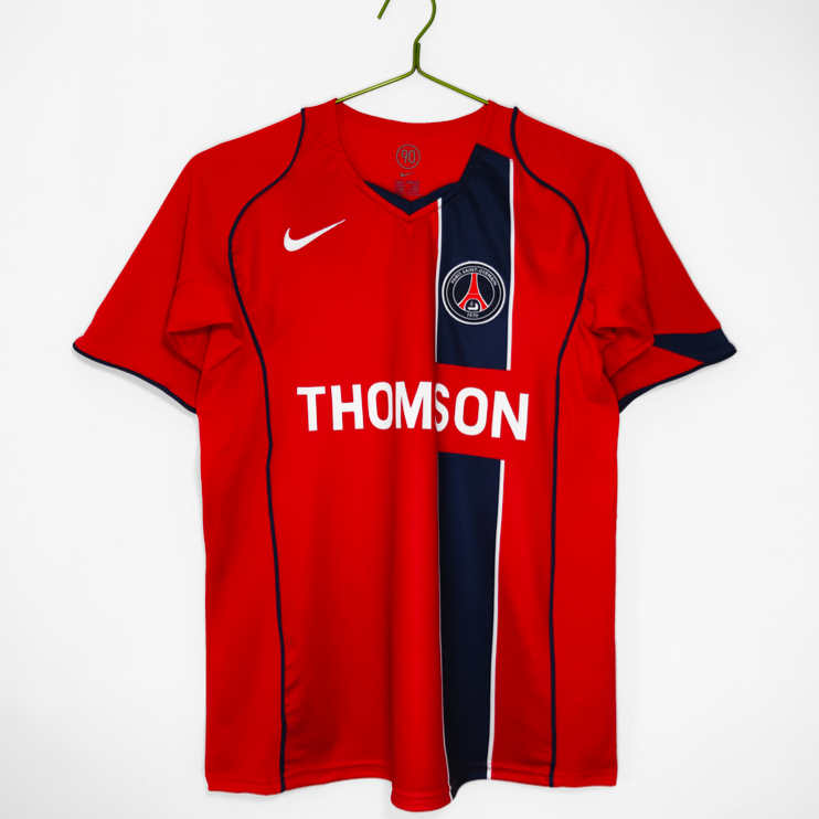 Paris Saint-Germain 2004/05 Retro Bortatröja – Klassisk Röd Fotbollströja 1 Paris Saint-Germain 2004/05 Retro Bortatröja – Klassisk Röd Fotbollströja