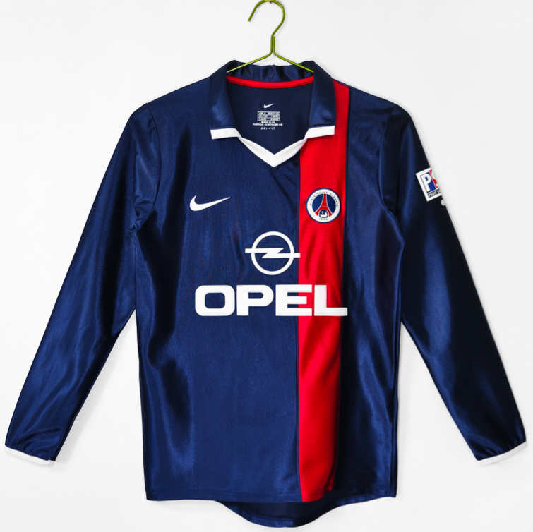 Paris Saint-Germain Retro Hemmatröja 2001/02 – Klassisk Långärmad Fotbollströja 1 Paris Saint-Germain Retro Hemmatröja 2001/02 – Klassisk Långärmad Fotbollströja