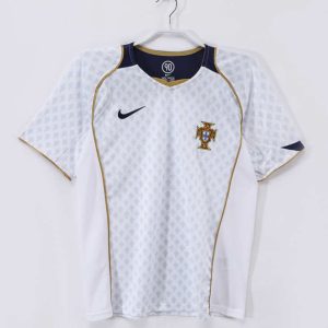Portugal 2004 Retro Bortatröja – Klassisk Vit Fotbollströja