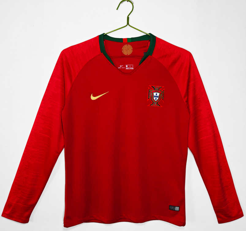 Portugal Retro Hemmatröja VM 2018 – Klassisk Långärmad Fotbollströja 1 Portugal Retro Hemmatröja VM 2018 – Klassisk Långärmad Fotbollströja