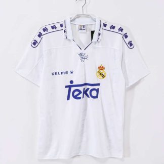 Real Madrid 1994/96 Retro Hemmatröja – Klassisk Vit Fotbollströja