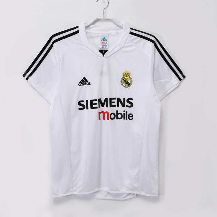 Real Madrid 2004/05 Retro Hemmatröja – Klassisk Vit Fotbollströja 1 Real Madrid 2004/05 Retro Hemmatröja – Klassisk Vit Fotbollströja
