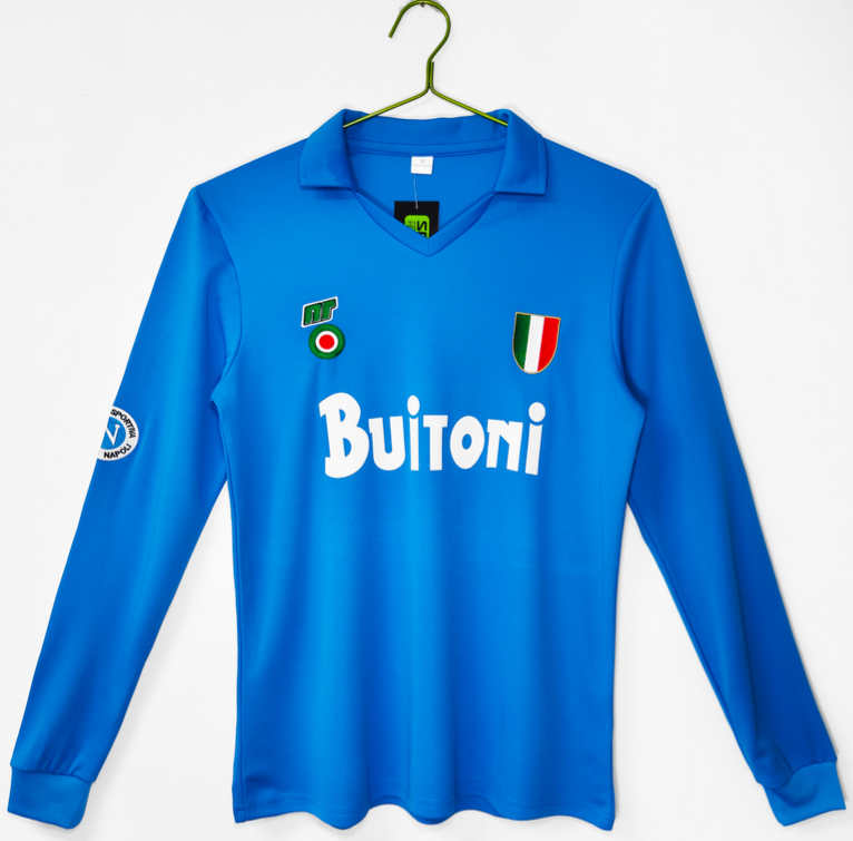 SSC Napoli Retro Hemmatröja 1987/88 – Klassisk Långärmad Fotbollströja 1 SSC Napoli Retro Hemmatröja 1987/88 – Klassisk Långärmad Fotbollströja