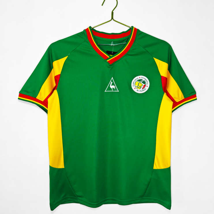 Senegal VM 2002 Retro Bortatröja – Klassisk Grön Fotbollströja 1 Senegal 2002 Retro Bortatröja – Klassisk Grön Fotbollströja