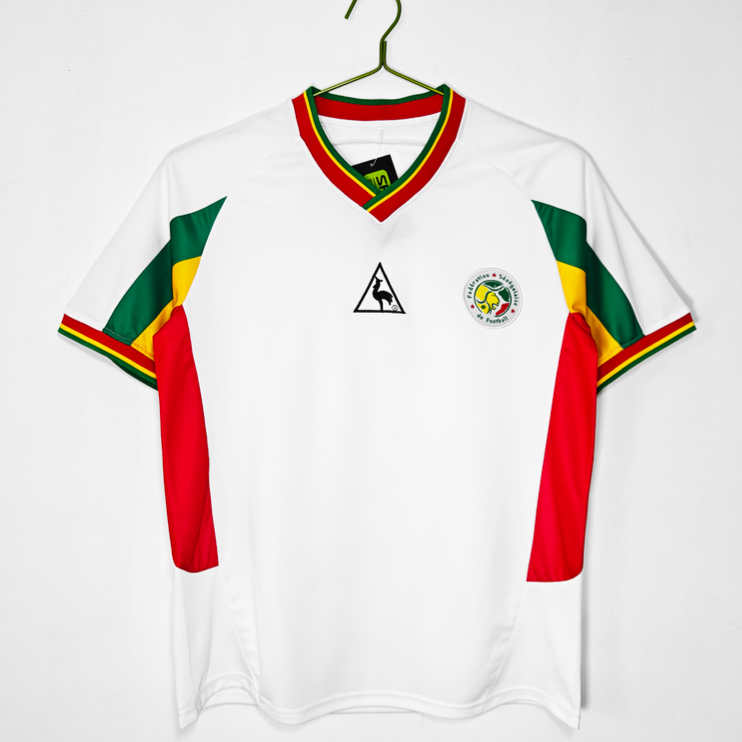 Senegal VM 2002 Retro Hemmatröja – Klassisk Vit Fotbollströja 1 Senegal VM 2002 Retro Hemmatröja – Klassisk Vit Fotbollströja