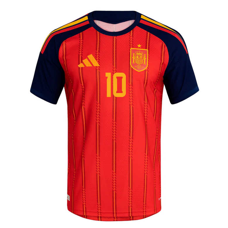 Spanien VM 2026 Hemmatröja Herr – Dani Olmo #10 Kortärmad Fotbollströja 2 Spanien Hemmatröja VM 2026 Herr – Dani Olmo #10 Fotbollströja