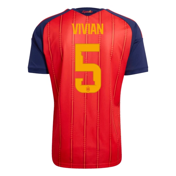 Spanien VM 2026 Hemmatröja Herr – Dani Vivian #5 Kortärmad Fotbollströja 1 Spanien VM 2026 Hemmatröja Herr – Dani Vivian #5 Kortärmad Fotbollströja