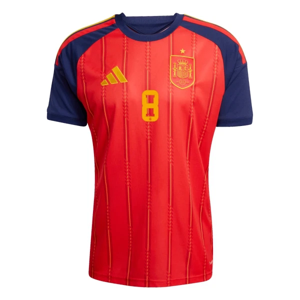 Spanien VM 2026 Hemmatröja Herr – Fabián Ruiz #8 Kortärmad Fotbollströja 2 Spanien VM 2026 Hemmatröja Herr – Fabián Ruiz #8 Kortärmad Fotbollströja-1