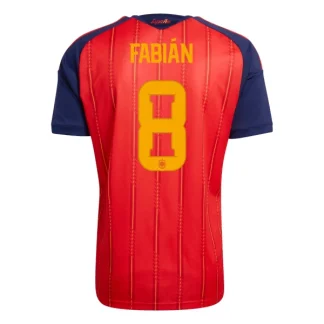 Spanien VM 2026 Hemmatröja Herr – Fabián Ruiz #8 Kortärmad Fotbollströja