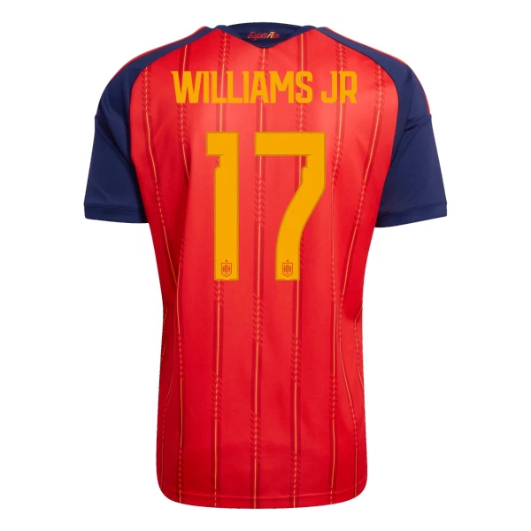 Spanien VM 2026 Hemmatröja Herr – Nico Williams #17 Kortärmad Fotbollströja 1 Spanien VM 2026 Hemmatröja Herr – Nico Williams #17 Kortärmad Fotbollströja