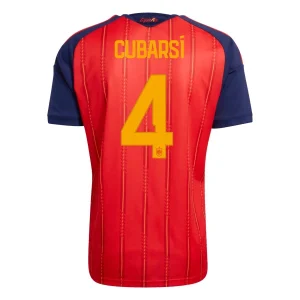 Spanien VM 2026 Hemmatröja Herr – Pau Cubarsí #4 Kortärmad Fotbollströja