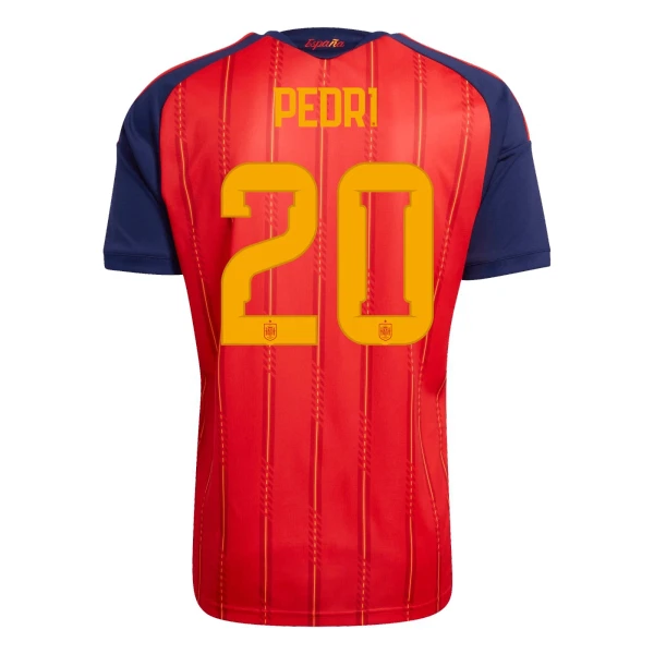 Spanien VM 2026 Hemmatröja Herr – Pedri #20 Kortärmad Fotbollströja