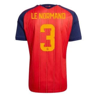 Spanien VM 2026 Hemmatröja Herr – Robin Le Normand #3 Kortärmad Fotbollströja