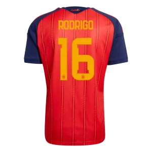 Spanien VM 2026 Hemmatröja Herr – Rodrigo #16 Kortärmad Fotbollströja