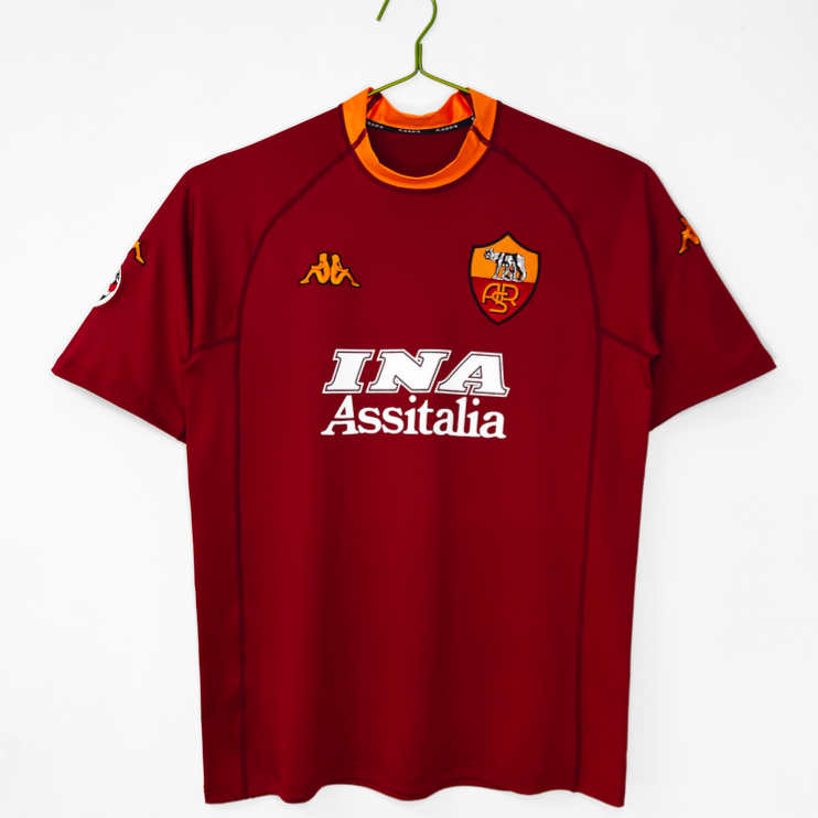 AS Roma 2001/02 Retro Hemmatröja – Klassisk Fotbollströja 1 AS Roma 2001/02 Retro Hemmatröja – Klassisk Fotbollströja