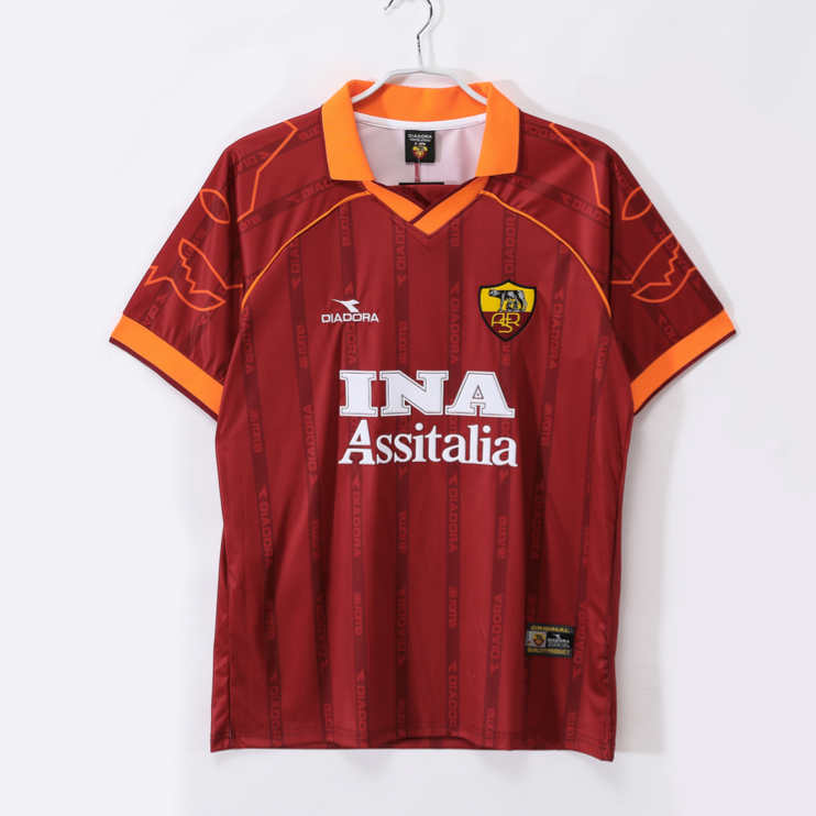 AS Roma Hemmatröja 1999/00 Retro Fotbollströja 1 AS Roma Hemmatröja 1999/00 Retro Fotbollströja