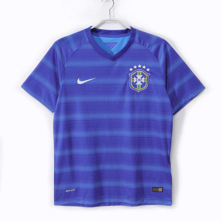 Brasilien 2014 Retro Bortatröja – Klassisk Fotbollströja 1 Brasilien 2014 Retro Bortatröja – Klassisk Fotbollströja