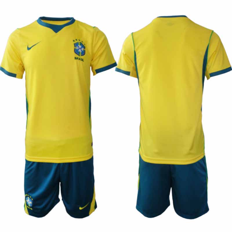 Brasilien Hemmaställ VM 2026 Herr – Fotbollströja + Shorts