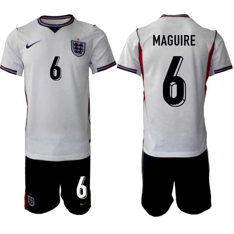 England VM 2026 Hemmaställ Harry Maguire #6 Herr – Fotbollströja + Shorts 1 England VM 2026 Hemmaställ Harry Maguire #6 Herr – Fotbollströja + Shorts