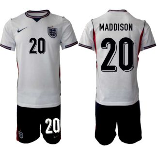 England VM 2026 Hemmaställ James Maddison #20 Herr – Fotbollströja + Shorts