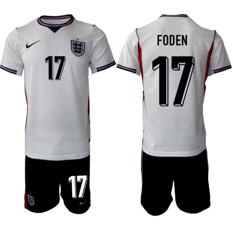 England VM 2026 Hemmaställ Phil Foden #17 Herr – Fotbollströja + Shorts 1 England VM 2026 Hemmaställ Phil Foden #17 Herr – Fotbollströja + Shorts