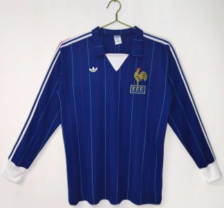 Frankrike 1980/82 Retro Hemmatröja – Klassisk Långärmad Fotbollströja